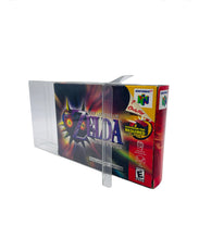 Load image into Gallery viewer, UV & SCRATCH RESISTANT Super Nintendo/N64 Video Game Box Protectors made with 0.50mm thick PET Acid-Free Plastic