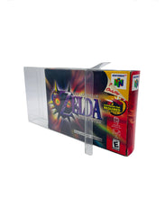 Load image into Gallery viewer, UV &amp; SCRATCH RESISTANT Super Nintendo/N64 Video Game Box Protectors made with 0.50mm thick PET Acid-Free Plastic