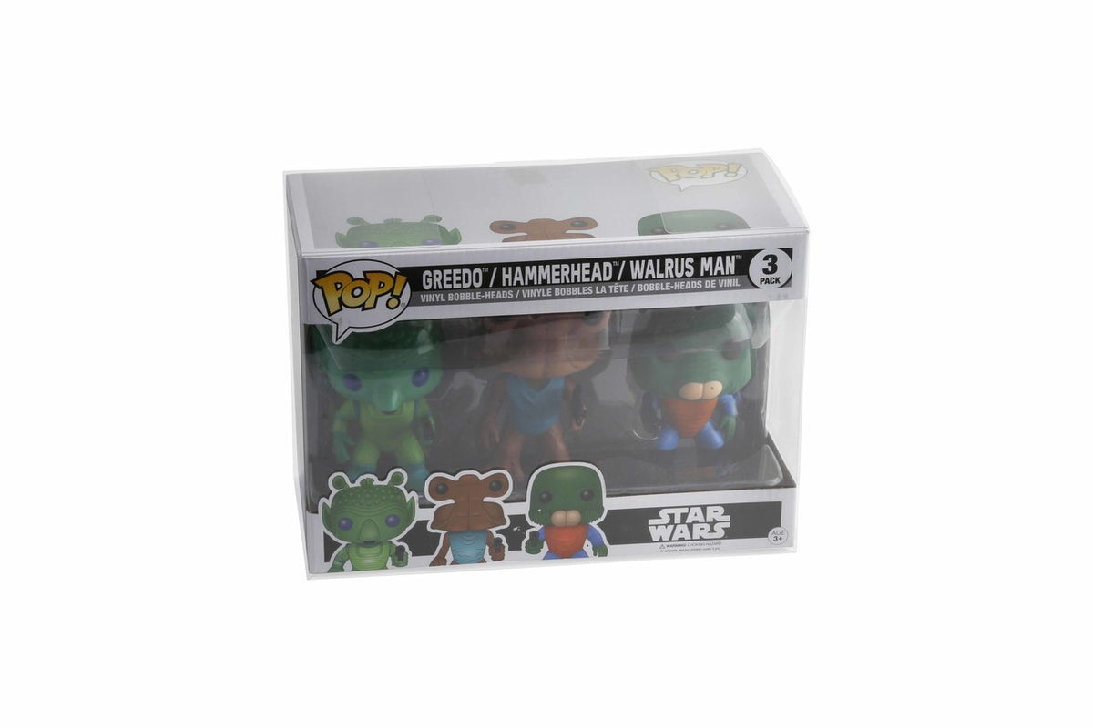 3-Pack Funko POP! Protectors Original Larger Size made with
