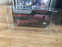 Load image into Gallery viewer, Nintendo Entertainment System Action Set Console Box Protector made with 0.50mm Thick Plastic - Sturdiest Protectors on the Market!