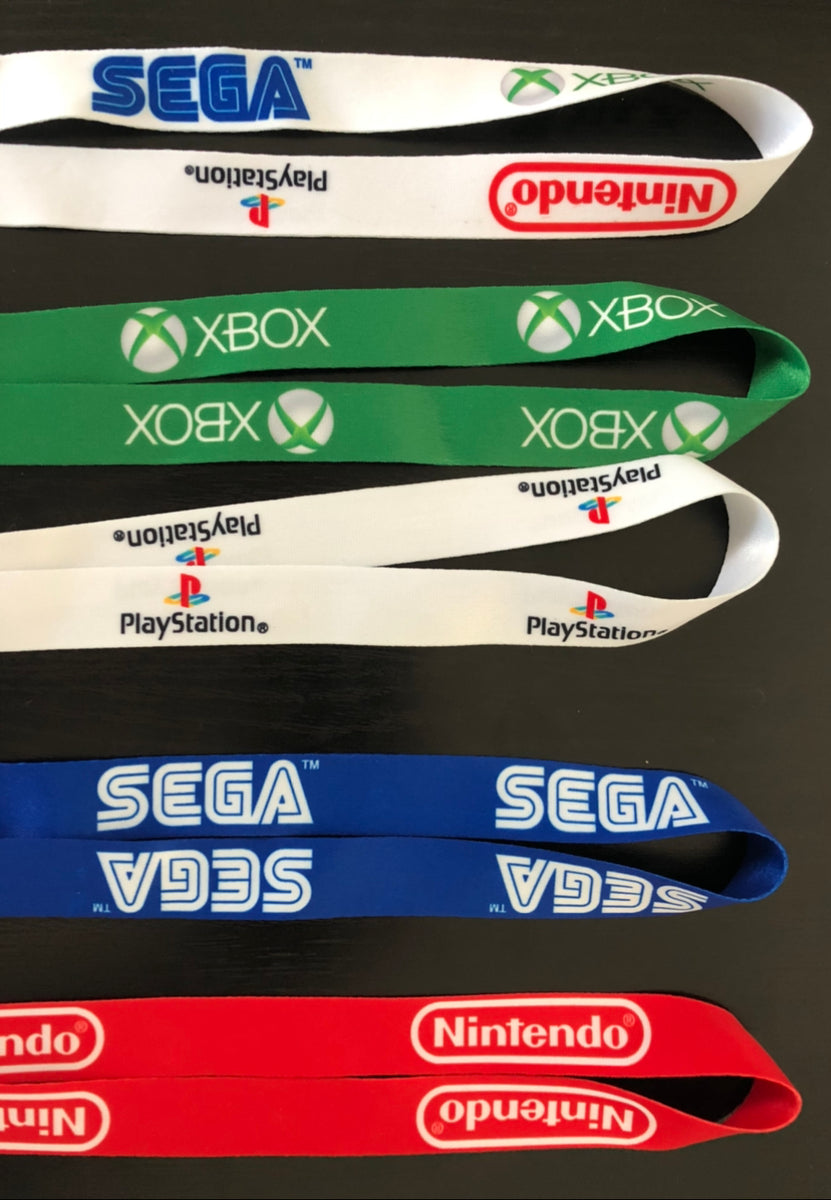 Video Game Lanyard Keychain Several to Choose From SEGA, NINTENDO, Kollector Protector
