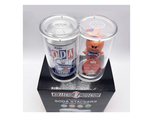 10-Pack Funko Soda Stackers Hard Case made with 5mm thick UV PROTECTED acrylic & Magnetic Lid