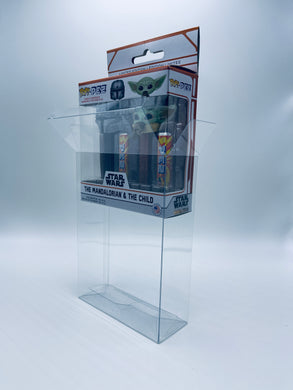 Double Wide PEZ Funko POP! Box Protector made with 0.50mm thick PET Acid-Free Plastic