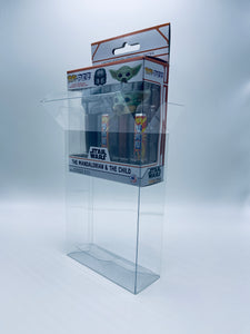 Double Wide PEZ Funko POP! Box Protector made with 0.50mm thick PET Acid-Free Plastic