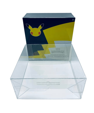 Pokemon Center Celebrations Elite Trainer Box Protector made with SCRATCH & UV RESISTANT 0.50mm thick PET Acid-Free Plastic
