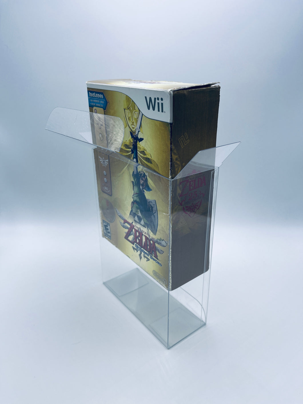 Nintendo Wii Zelda Skyward Sword Special Edition Box Protectors made with 0.50mm thick PET Acid-Free Plastic