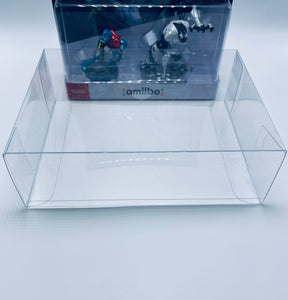 Nintendo Switch Metroid Dread Double Amiibo Box Protectors made with 0.50mm thick PET Acid-Free Plastic