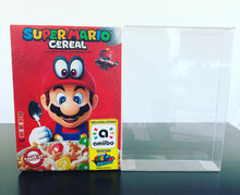 Load image into Gallery viewer, Super Mario Odyssey Amiibo Cereal Box Protectors made with 0.60mm thick PET Acid-Free Plastic