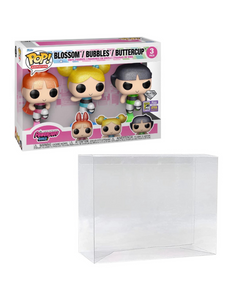 5 Pack .50mm Thick Scratch & UV Resistant Funko Pop! 3-Pack Box Protectors