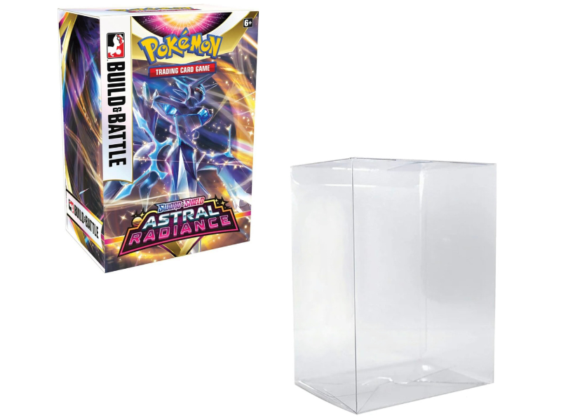 Pokemon Booster Bundle Display Case Box Protector made with SCRATCH & UV RESISTANT 0.50mm thick PET Acid-Free Plastic 5 Protectors Pokemon Booster Bundle Display Case Box Protector made with SCRATCH & UV RESISTANT 0.50mm thick PET Acid-Free Plastic 5 Protectors