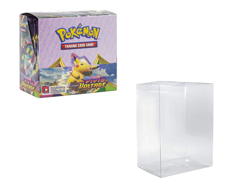 Pokemon Booster Box Protector made with SCRATCH & UV RESISTANT 0.50mm thick PET Acid-Free Plastic 2 Pack Pokemon Booster Box Protector made with SCRATCH & UV RESISTANT 0.50mm thick PET Acid-Free Plastic 2 Pack
