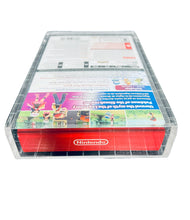 Load image into Gallery viewer, Nintendo Switch Pokemon Double Pack SE Game Box Acrylic Case - UV PROTECTED Magnetic Lock Slide Lid Non-Slip Removable Feet