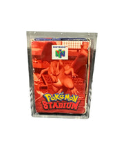 Load image into Gallery viewer, PRE-ORDER! ETA LATE OCTOBER! Nintendo 64 POKEMON STADIUM Big Box Acrylic Case - UV PROTECTED Magnetic Lock Slide Lid Non-Slip Removable Feet