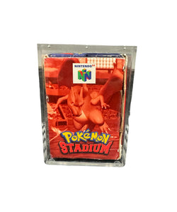 PRE-ORDER! ETA LATE OCTOBER! Nintendo 64 POKEMON STADIUM Big Box Acrylic Case - UV PROTECTED Magnetic Lock Slide Lid Non-Slip Removable Feet