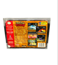 Load image into Gallery viewer, PRE-ORDER! ETA LATE OCTOBER! Nintendo 64 POKEMON STADIUM Big Box Acrylic Case - UV PROTECTED Magnetic Lock Slide Lid Non-Slip Removable Feet