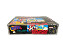 Load image into Gallery viewer, PRE-ORDER! ETA LATE OCTOBER! Super Nintendo SNES EARTHBOUND/MARIO PAINT Big Box Acrylic Case - UV PROTECTED Magnetic Lock Slide Lid Non-Slip Removable Feet