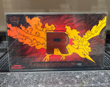 Load image into Gallery viewer, Pokemon Team Rocket's Moltres EX Ultra Premium Collection Box Protector made with 0.50mm thick PET Acid-Free Plastic