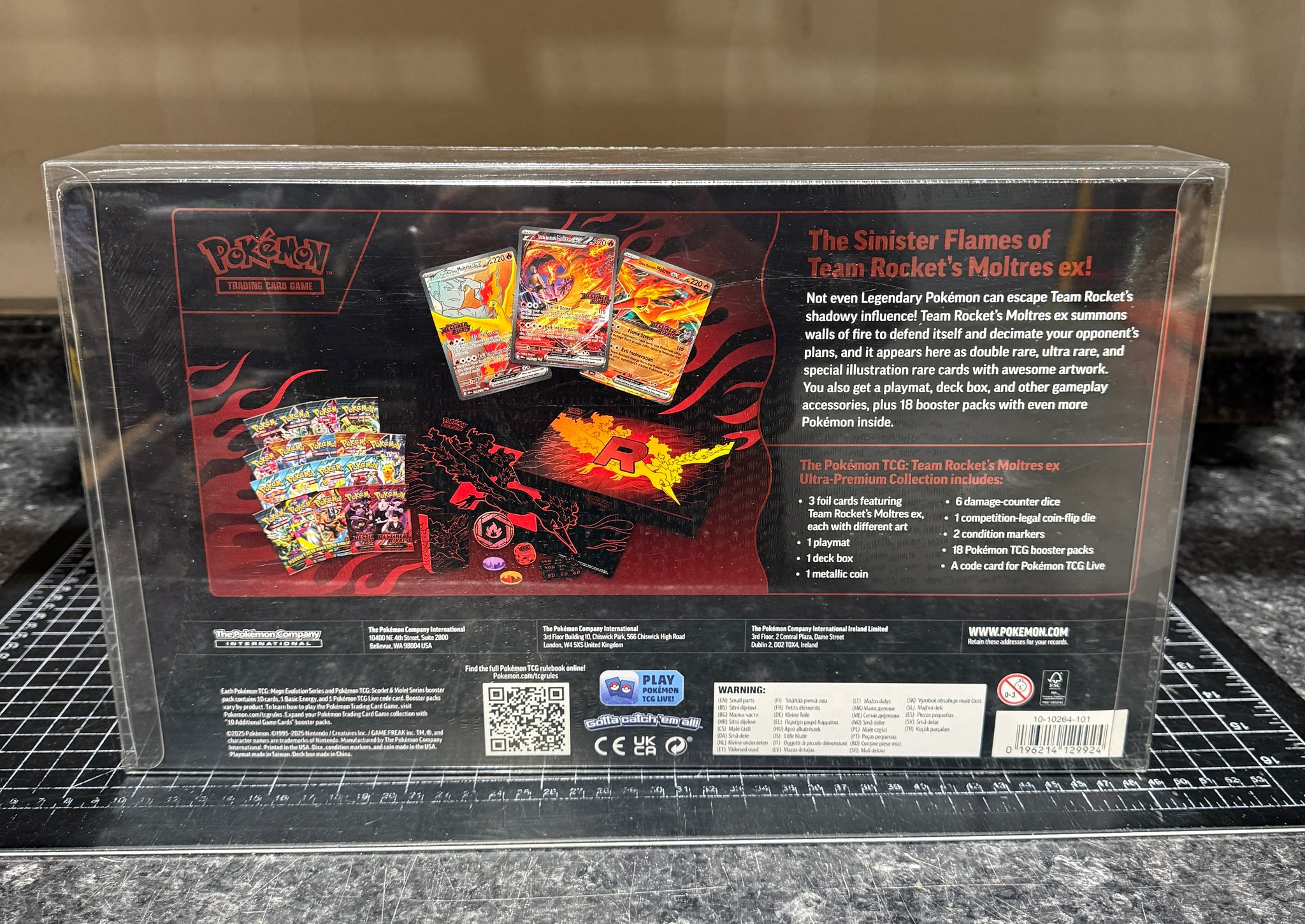 how thick are pokemon cards in pt Pokemon Team Rocket's Moltres EX Ultra Premium Collection Box Protecto – Kollector Protector