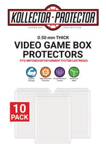 Load image into Gallery viewer, UV &amp; Scratch Resistant Nintendo NES Cartridge Protectors made with 0.50mm thick PET Acid-Free Plastic