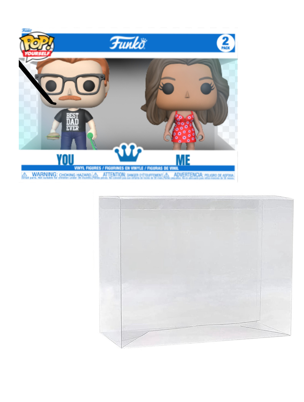PRE-Order Pop Yourself 2-pack Funko POP! Protectors - SCRATCH & UV