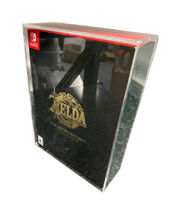Zelda Tears of the Kingdom Special Edition Nintendo Switch Big Box Acrylic Case - UV PROTECTED Magnetic Lock Slide Lid Non-Slip Removable Feet
