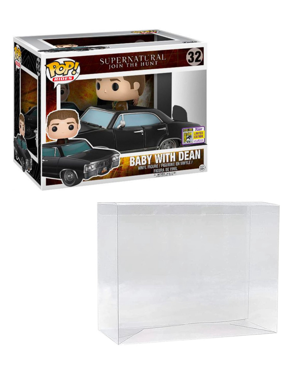 Funko POP! Ride (Older Ride Box Size) Box Protectors made with UV & SCRATCH Resistant 0.60mm thick PET Acid-Free Plastic