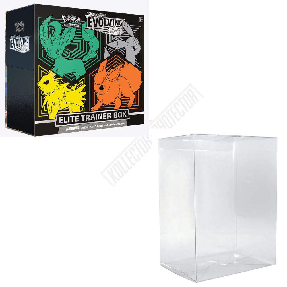 PRE-ORDER Pokemon Elite Trainer Box Protector made with SCRATCH & UV RESISTANT 0.50mm thick PET Acid-Free Plastic
