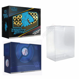 crown zenith booster box pokemon center Pokemon Center Pokemon GO/Crown Zenith Elite Trainer Box Protector made with 0.50mm thick PET Acid-Free Plastic 2 Protectors