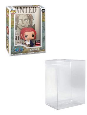 Ultra Premium Funko Pop! One Piece Wanted Poster Protector made with SCRATCH & UV RESISTANT 0.60mm thick PET Acid-Free Plastic