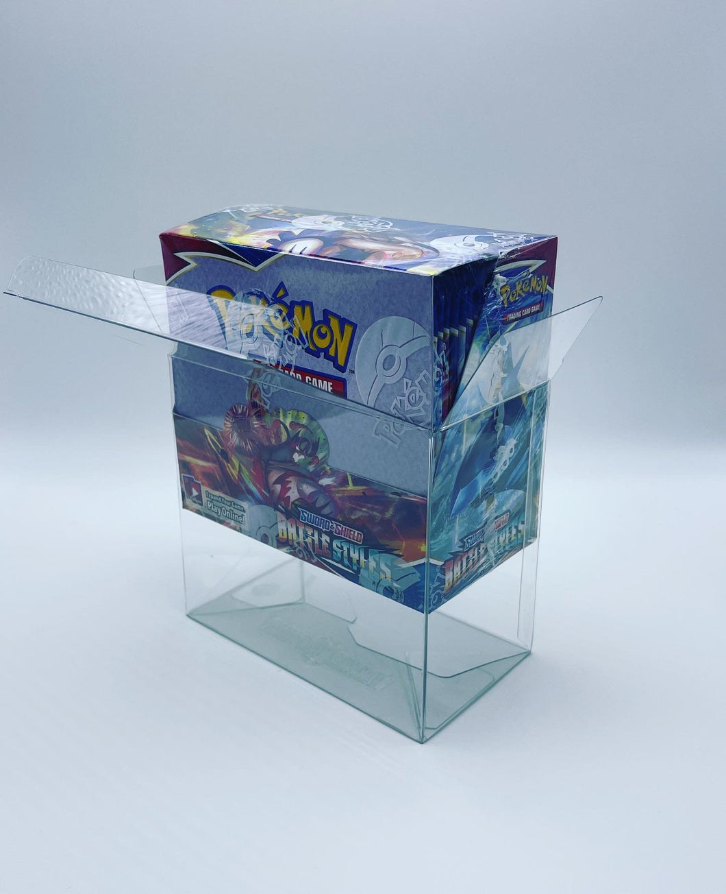 Pokemon Booster Box Protector made with SCRATCH & UV RESISTANT 0.50mm thick PET Acid-Free Plastic 2 Pack Pokemon Booster Box Protector made with SCRATCH & UV RESISTANT 0.50mm thick PET Acid-Free Plastic 2 Pack