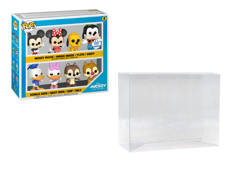 NEW SIZE! 8pk Box Size Funko POP! Box Protector made with 0.50mm thick PET Acid-Free Plastic