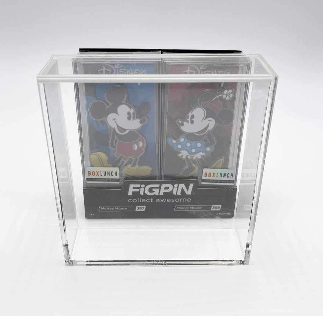 FiGPiN 2 Pack Hard Case made with 4mm thick UV PROTECTED acrylic