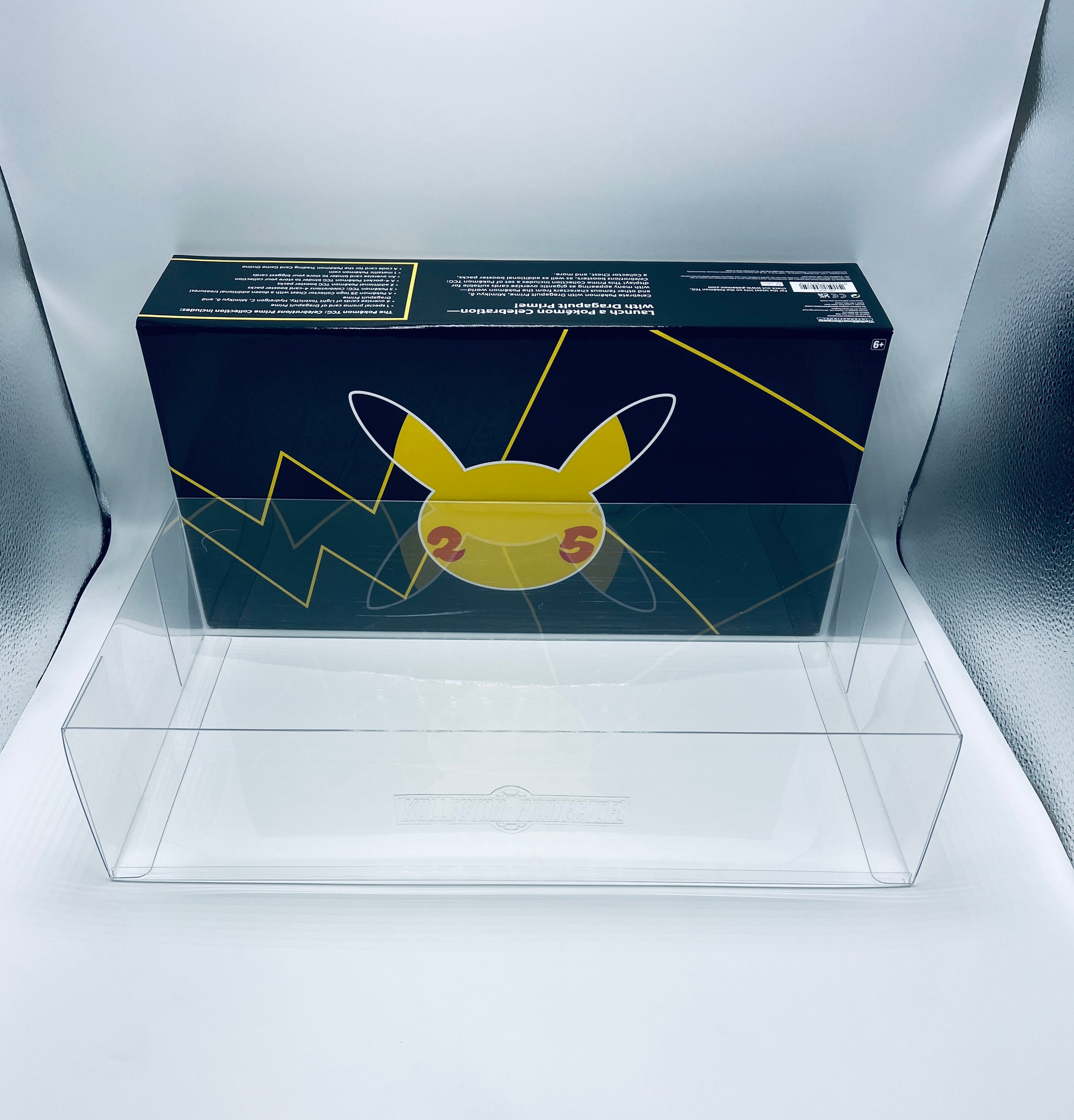 Pokemon Celebrations 25th Anniversary Prime Box Protector made with 0.50mm thick PET Acid-Free Plastic - NO Pokemon BOXES INCLUDED 2 Protectors Pokemon Celebrations 25th Anniversary Prime Box Protector made with 0.50mm thick PET Acid-Free Plastic - NO Pokemon BOXES INCLUDED 2 Protectors