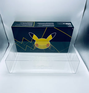 Pokemon Celebrations 25th Anniversary Prime Box Protector made with 0.50mm thick PET Acid-Free Plastic - NO Pokemon BOXES INCLUDED 2 Protectors Pokemon Celebrations 25th Anniversary Prime Box Protector made with 0.50mm thick PET Acid-Free Plastic - NO Pokemon BOXES INCLUDED 2 Protectors