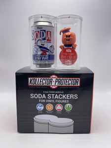 5-Pack Funko Soda Stackers Hard Case made with 5mm thick UV PROTECTED acrylic & Magnetic Lid