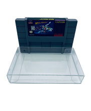Load image into Gallery viewer, UV &amp; Scratch Resistant Super Nintendo Cartridge Protectors made with 0.50mm thick PET Acid-Free Plastic