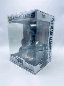 Mandalorian on Blurrg Funko POP! Box Protector made with 0.50mm thick PET Acid-Free Plastic