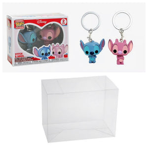 Double Keychain Size Funko Pop Protector made with 0.50mm thick PET Acid-Free Plastic - Please Read Description