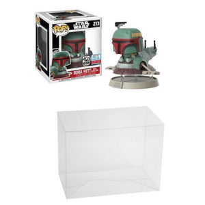 Boba Fett on Slave One Funko POP! Box Protector made with 0.50mm thick PET Acid-Free Plastic