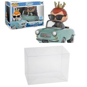 Freddy Rides Funko POP! Box Protector made with 0.50mm thick PET Acid-Free Plastic