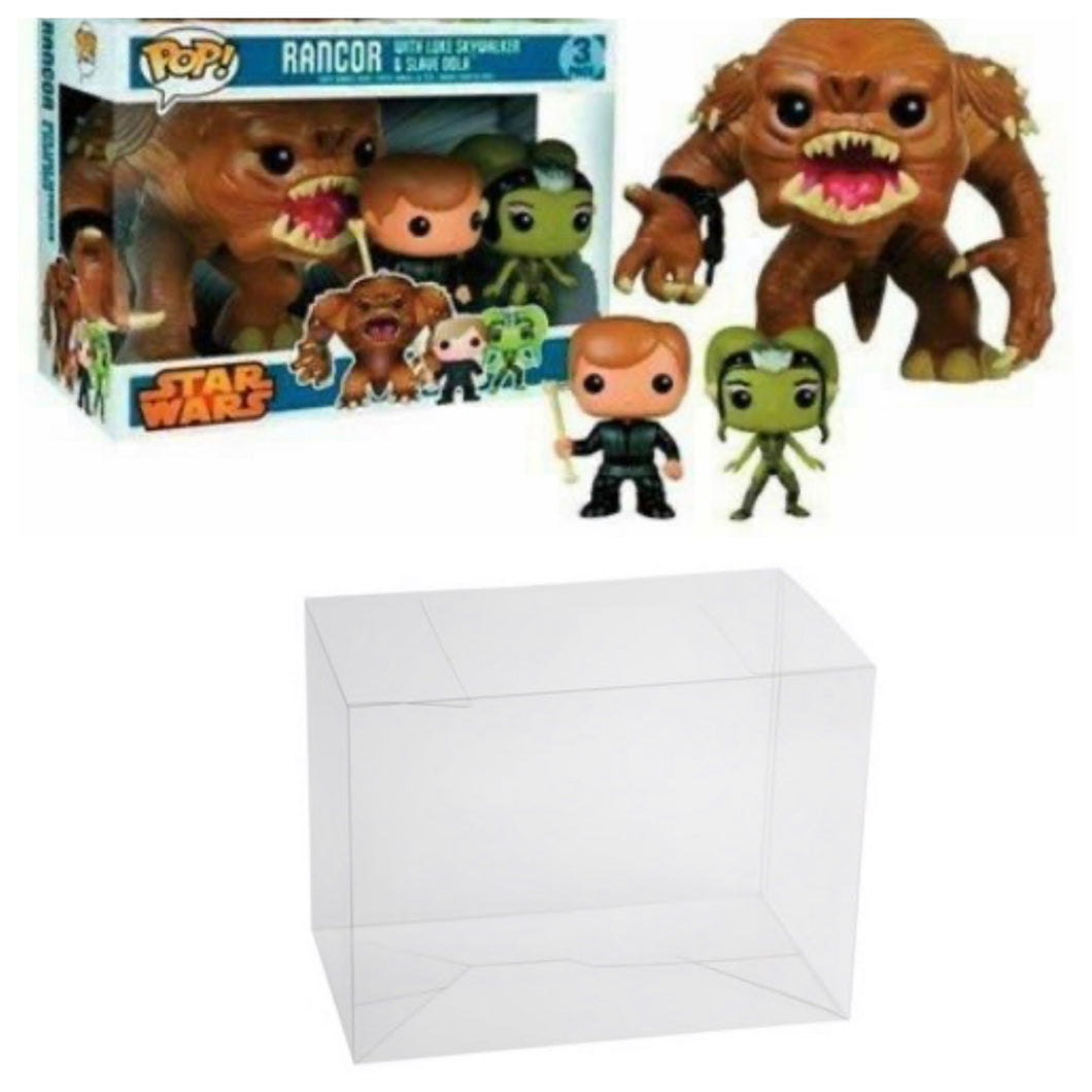 Star Wars Rancor 3-pack Size Funko POP! Box Protector made with 0.50mm thick PET Acid-Free Plastic