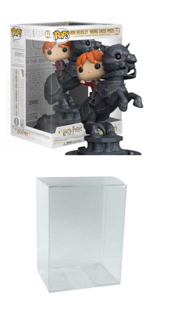Harry Potter Ron on Chess Piece Funko POP! Box Protector made with 0.50mm thick PET Acid-Free Plastic