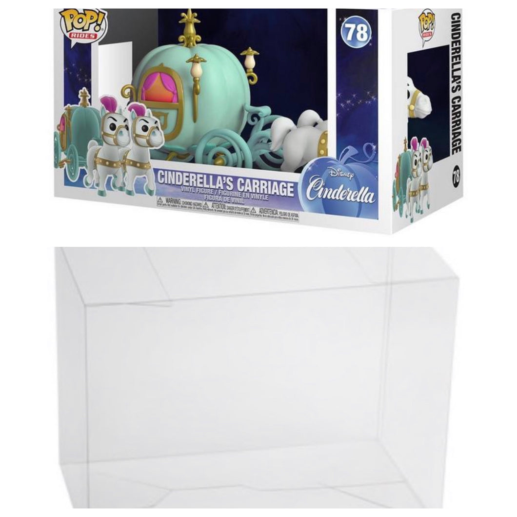 Kollector Carriage Funko Box 0.50mm Protector thi POP! Ride made Cinderella Protector with –