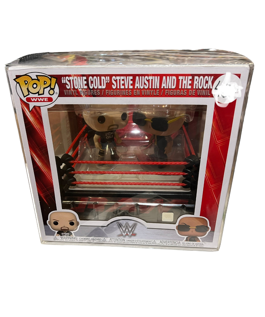 NEW SIZE WWE WRESTLING RING Funko POP! Box Protector made with 0.50mm thick PET Acid-Free Plastic