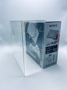 UV & Scratch Resistant Playstation Classic Box Protectors made with 0.50mm thick PET Acid-Free Plastic