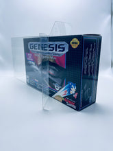 Load image into Gallery viewer, UV &amp; Scratch Resistant Sega Genesis Mini Box Protectors made with 0.50mm thick PET Acid-Free Plastic