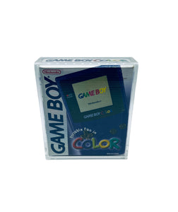 Nintendo Game Boy Color Console Box Size UV Protected Magnetic Locking Hard Case 4mm thick acrylic