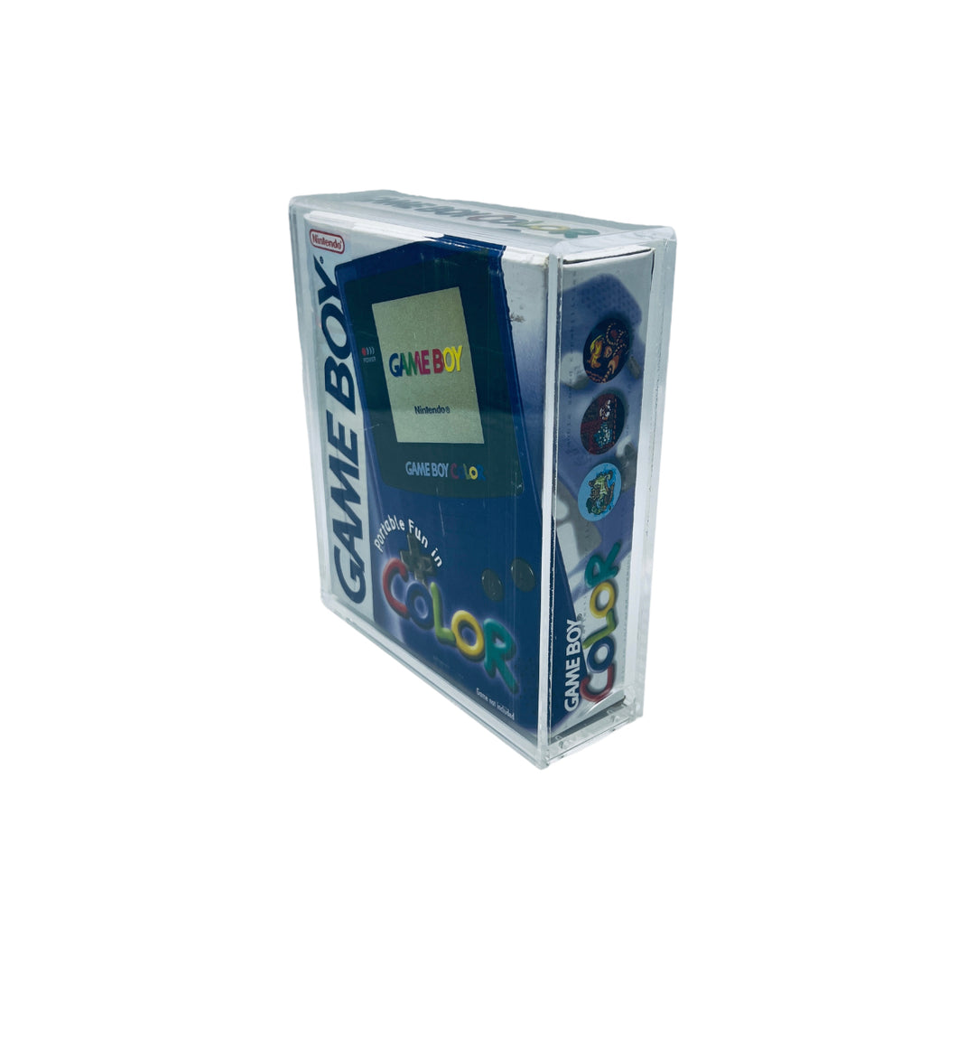 PRE-ORDER! RESTOCK EARLY MARCH - Nintendo Game Boy Color Console Box Size UV Protected Magnetic Locking Hard Case 4mm thick acrylic