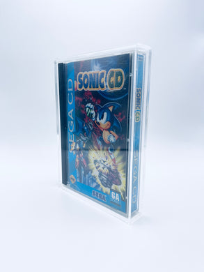 UV Protected CD Long Box size display case fits PS1/Sega CD/Sega Saturn made with 4mm thick acrylic