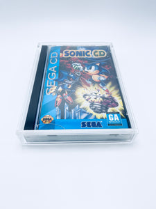 UV Protected CD Long Box size display case fits PS1/Sega CD/Sega Saturn made with 4mm thick acrylic